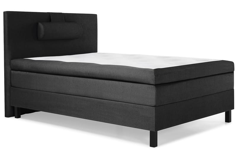 Lucky Komplett Sängpaket 120x200 Latex Slät Sänggavel  Na - Nackkudde Stor Svart/Grå - Products - Möbler - Säng - Enkelsäng