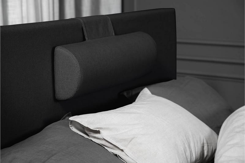 Lucky Komplett Sängpaket 120x200 Latex Slät Sänggavel  Na - Nackkudde Stor Svart/Grå - Products - Möbler - Säng - Enkelsäng