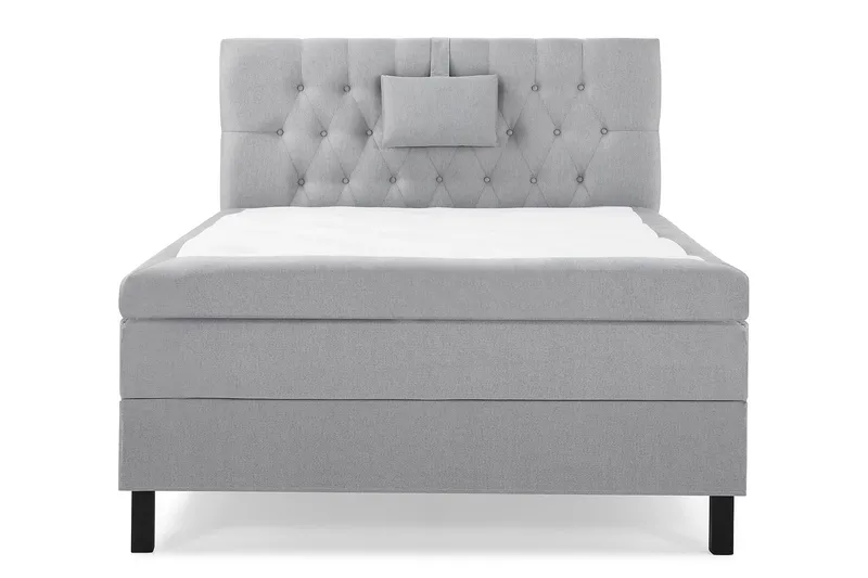 Lucky Komplett Sängpaket 120x200 Memory Diamant Sänggavel - Nackkudde Liten Mellangrå - Products - Möbler - Säng - Enkelsäng