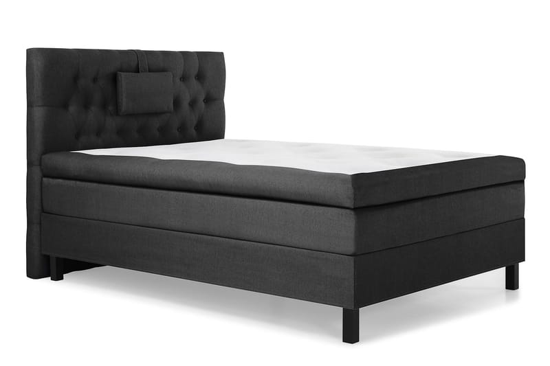 Lucky Komplett Sängpaket 120x200 Memory Diamant Sänggavel - Nackkudde Liten Svart/Grå - Products - Möbler - Säng - Enkelsäng