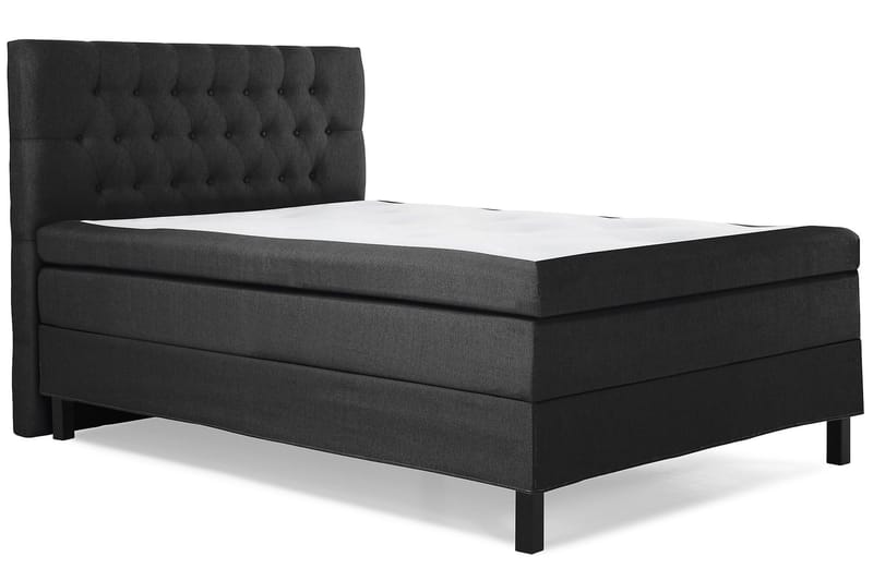 Lucky Komplett Sängpaket 120x200 Memory Diamant Sänggavel - Svart/Grå - Products - Möbler - Säng - Enkelsäng