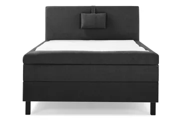 Lucky Komplett Sängpaket 120x200 Memory Slät Sänggavel  N - Nackkudde Liten Svart/Grå - Products - Möbler - Säng - Enkelsäng