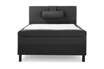 Lucky Komplett Sängpaket 120x200 Memory Slät Sänggavel  N - Nackkudde Stor Svart/Grå - Products - Möbler - Säng - Enkelsäng