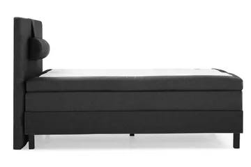 Lucky Komplett Sängpaket 120x200 Memory Slät Sänggavel  N - Nackkudde Stor Svart/Grå - Products - Möbler - Säng - Enkelsäng