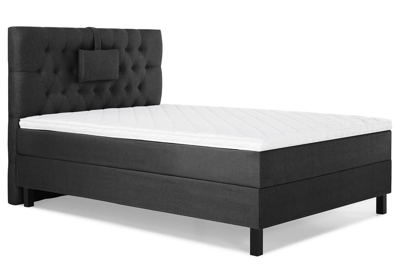 Lucky Komplett Sängpaket 120x200 Skum Diamant - Nackkudde Liten Svart/Grå - Products - Möbler - Säng - Enkelsäng