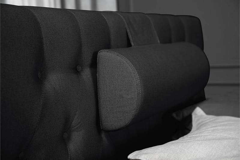 Lucky Komplett Sängpaket 120x200 Skum Diamant - Nackkudde Stor Svart/Grå - Products - Möbler - Säng - Enkelsäng