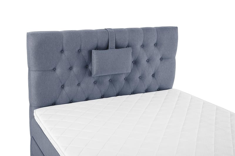 Lucky Komplett Sängpaket 120x200 Skum Diamant Sänggavel - Nackkudde Liten Mörkblå - Products - Möbler - Säng - Enkelsäng