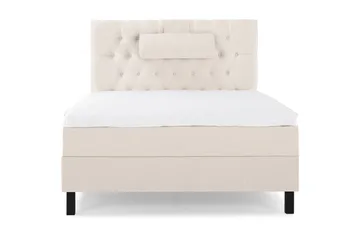 Lucky Komplett Sängpaket 120x200 Skum Diamant Sänggavel - Nackkudde Stor Beige - Products - Möbler - Säng - Enkelsäng