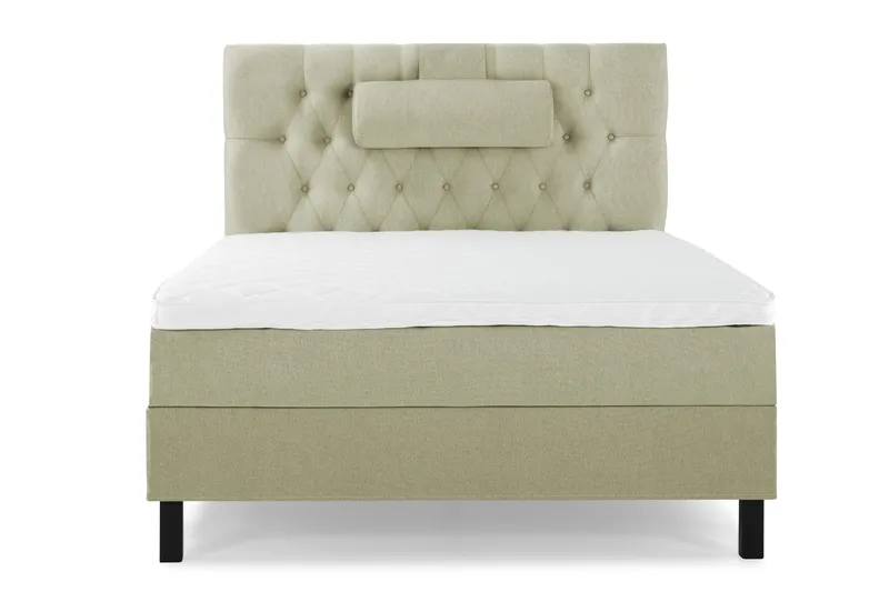 Lucky Komplett Sängpaket 120x200 Skum Diamant Sänggavel, Nackkudde Stor Grön