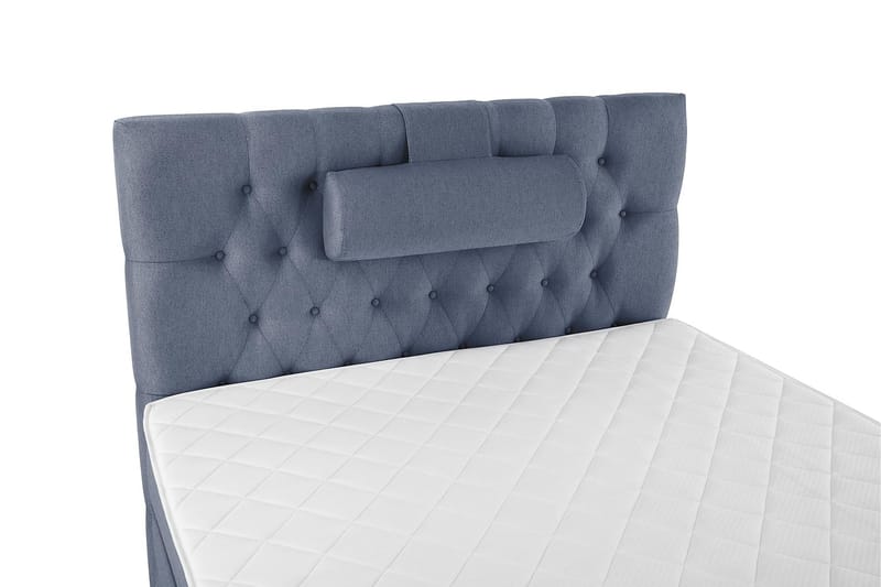 Lucky Komplett Sängpaket 120x200 Skum Diamant Sänggavel - Nackkudde Stor Mörkblå - Products - Möbler - Säng - Enkelsäng