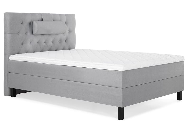 Lucky Komplett Sängpaket 120x200 Skum Diamant Sänggavel - Nackkudde Stor Mellangrå - Products - Möbler - Säng - Enkelsäng