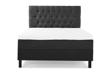 Lucky Komplett Sängpaket 120x200 Skum Diamant Sänggavel - Svart/Grå - Products - Möbler - Säng - Enkelsäng