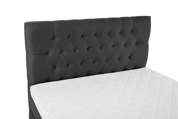 Lucky Komplett Sängpaket 120x200 Skum Diamant Sänggavel - Svart/Grå - Products - Möbler - Säng - Enkelsäng