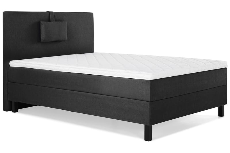 Lucky Komplett Sängpaket 120x200 Skum Slät - Nackkudde Liten Svart/Grå - Products - Möbler - Säng - Enkelsäng