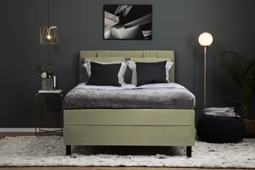 Lucky Komplett Sängpaket 120x200 Skum Slät Sänggavel  Grö - Grön - Products - Möbler - Säng - Enkelsäng