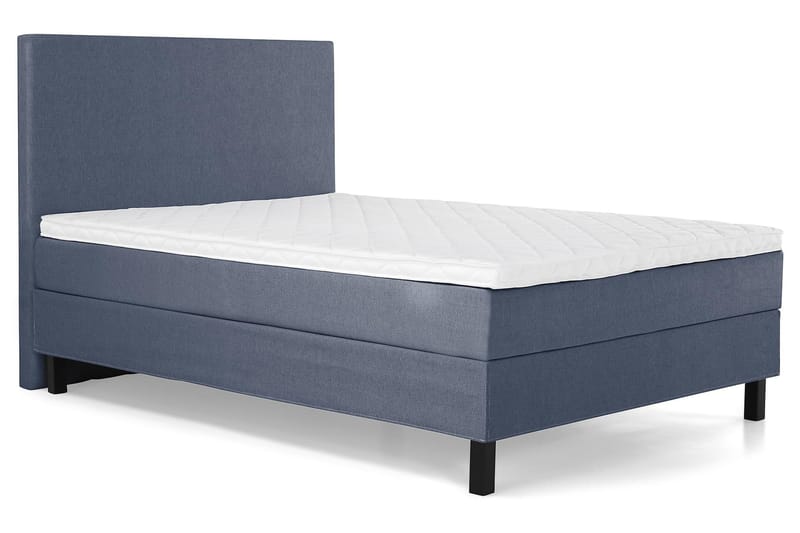 Lucky Komplett Sängpaket 120x200 Skum Slät Sänggavel  Mör - Mörkblå - Products - Möbler - Säng - Enkelsäng
