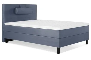 Lucky Komplett Sängpaket 120x200 Skum Slät Sänggavel - Nackkudde Stor Mörkblå - Products - Möbler - Säng - Enkelsäng