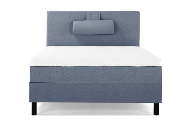 Lucky Komplett Sängpaket 120x200 Skum Slät Sänggavel - Nackkudde Stor Mörkblå - Products - Möbler - Säng - Enkelsäng