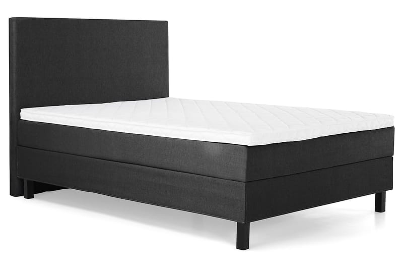 Lucky Komplett Sängpaket 120x200 Skum Slät Sänggavel  Sva - Svart/Grå - Products - Möbler - Säng - Enkelsäng