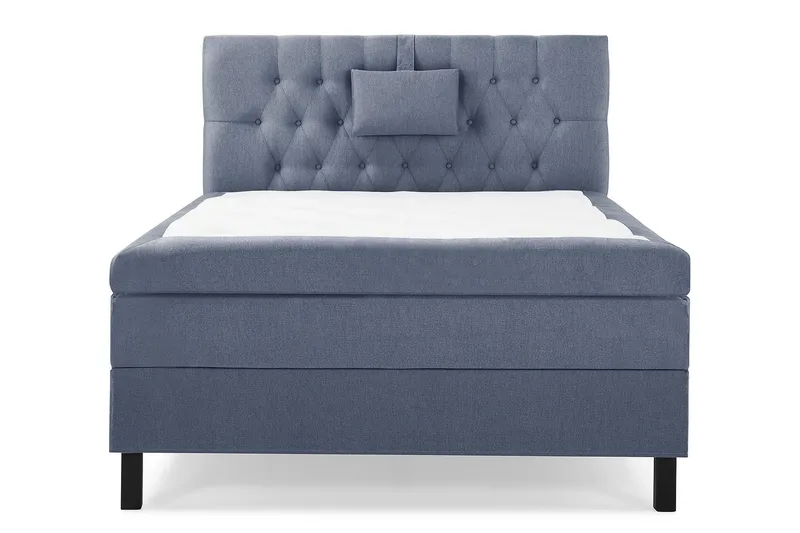 Lucky Komplett Sängpaket 120x200 Polyeter Diamant Sänggavel - Nackkudde Liten Mörkblå - Products - Möbler - Säng - Enkelsäng