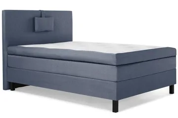 Lucky Komplett Sängpaket 120x200 Polyeter Slät Sänggavel - Nackkudde Liten Mörkblå - Products - Möbler - Säng - Enkelsäng