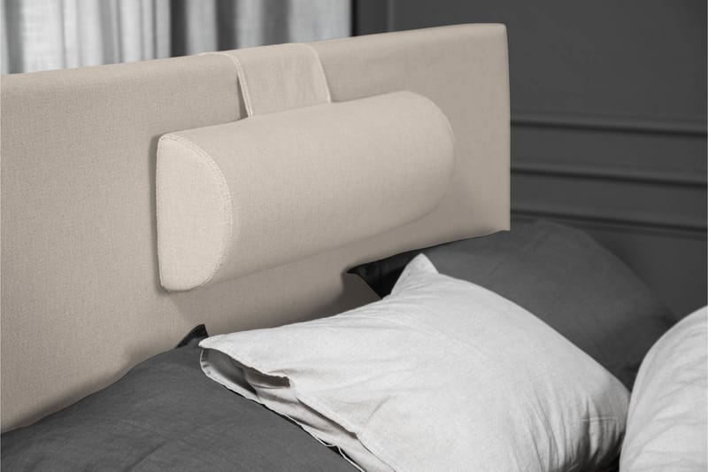 Lucky Komplett Sängpaket 120x200 Polyeter Slät Sänggavel - Nackkudde Stor Beige - Products - Möbler - Säng - Enkelsäng