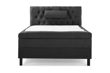 Lucky Komplett Sängpaket 120x200 Polyeter Diamant Sänggavel - Nackkudde Stor Svart/Grå - Products - Möbler - Säng - Enkelsäng