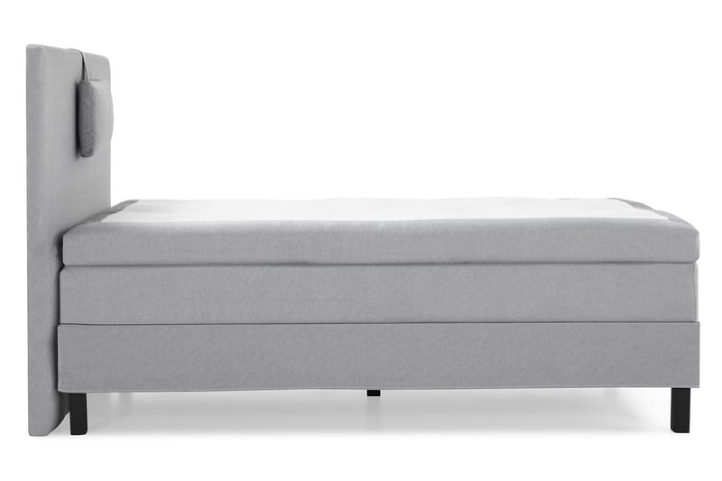 Lucky Komplett Sängpaket 120x200 Polyeter Slät - Nackkudde Liten Mellangrå - Products - Möbler - Säng - Enkelsäng
