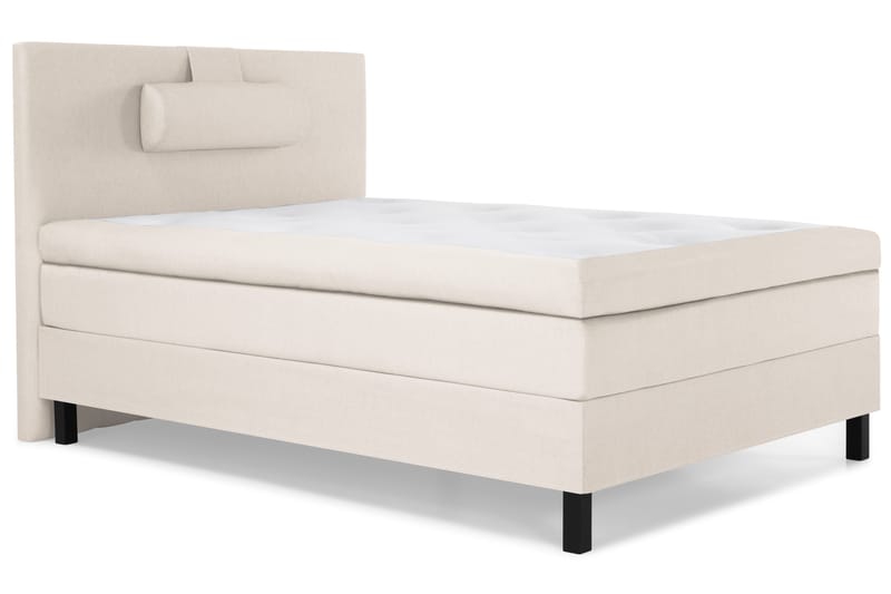Lucky Komplett Sängpaket 120x200 Polyeter Slät Sänggavel - Nackkudde Stor Beige - Products - Möbler - Säng - Enkelsäng