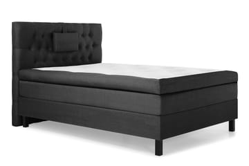 Lucky Komplett Sängpaket 120x200 Polyeter Diamant Sänggavel - Nackkudde Liten Svart/Grå - Products - Möbler - Säng - Enkelsäng