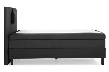 Lucky Komplett Sängpaket 120x200 Polyeter Slät - Nackkudde Liten Svart/Grå - Products - Möbler - Säng - Enkelsäng