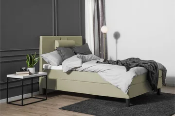 Lucky Komplett Sängpaket 120x200 Polyeter Slät Sänggavel - Nackkudde Stor Grön - Products - Möbler - Säng - Enkelsäng