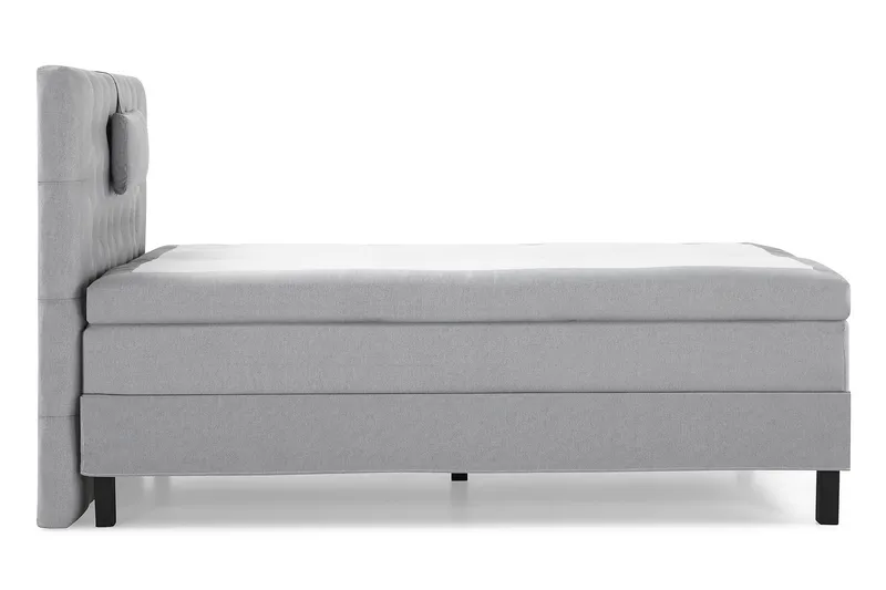 Lucky Komplett Sängpaket 120x200 Polyeter Diamant Sänggavel - Nackkudde Liten Mellangrå - Products - Möbler - Säng - Enkelsäng