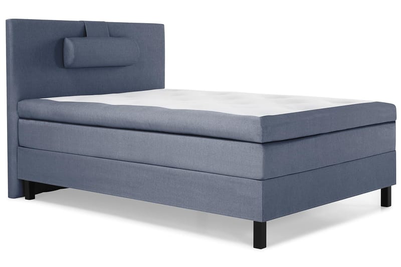 Lucky Komplett Sängpaket 120x200 Polyeter Slät Sänggavel - Nackkudde Stor Mörkblå - Products - Möbler - Säng - Enkelsäng
