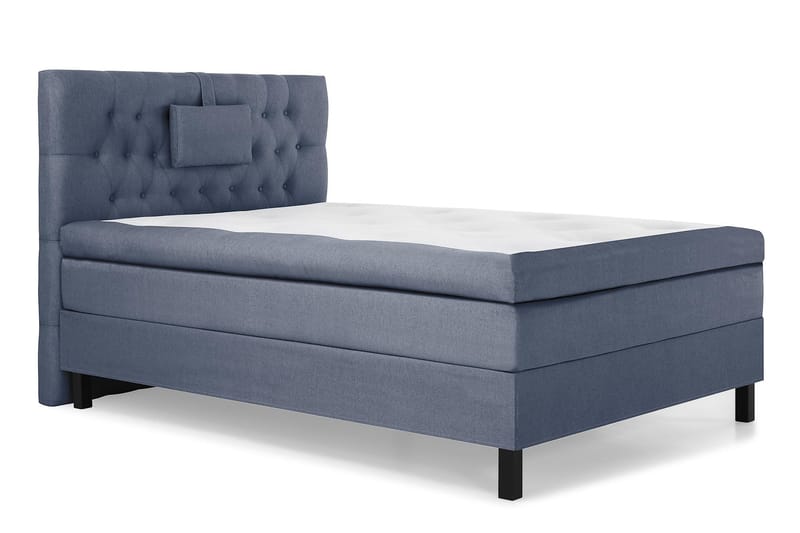 Lucky Komplett Sängpaket 120x200 Polyeter Diamant Sänggavel - Nackkudde Liten Mörkblå - Products - Möbler - Säng - Enkelsäng