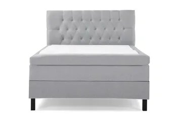Lucky Komplett Sängpaket 140x200 Latex Diamant Sänggavel - Mellangrå - Products - Möbler - Säng - Kontinentalsäng