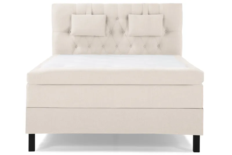 Lucky Komplett Sängpaket 140x200 Latex Diamant Sänggavel - Nackkudde Liten Beige - Products - Möbler - Säng - Kontinentalsäng