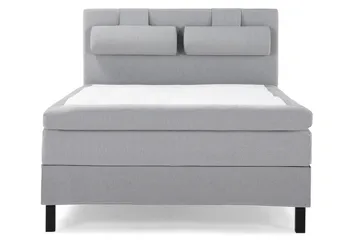 Lucky Komplett Sängpaket 140x200 Latex Slät Sänggavel  Na - Nackkudde Stor Mellangrå - Products - Möbler - Säng - Kontinentalsäng