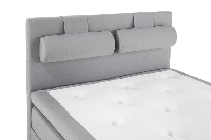Lucky Komplett Sängpaket 140x200 Latex Slät Sänggavel  Na - Nackkudde Stor Mellangrå - Products - Möbler - Säng - Kontinentalsäng