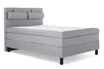Lucky Komplett Sängpaket 140x200 Latex Slät Sänggavel  Na - Nackkudde Stor Mellangrå - Products - Möbler - Säng - Kontinentalsäng