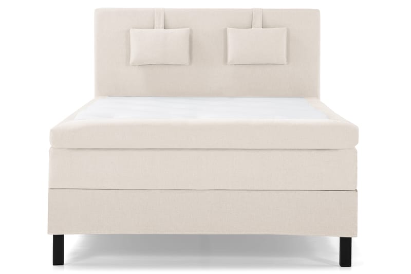 Lucky Komplett Sängpaket 140x200 Latex Slät Sänggavel, Nackkudde Liten Beige