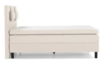 Lucky Komplett Sängpaket 140x200 Latex Slät Sänggavel - Nackkudde Liten Beige - Products - Möbler - Säng - Kontinentalsäng