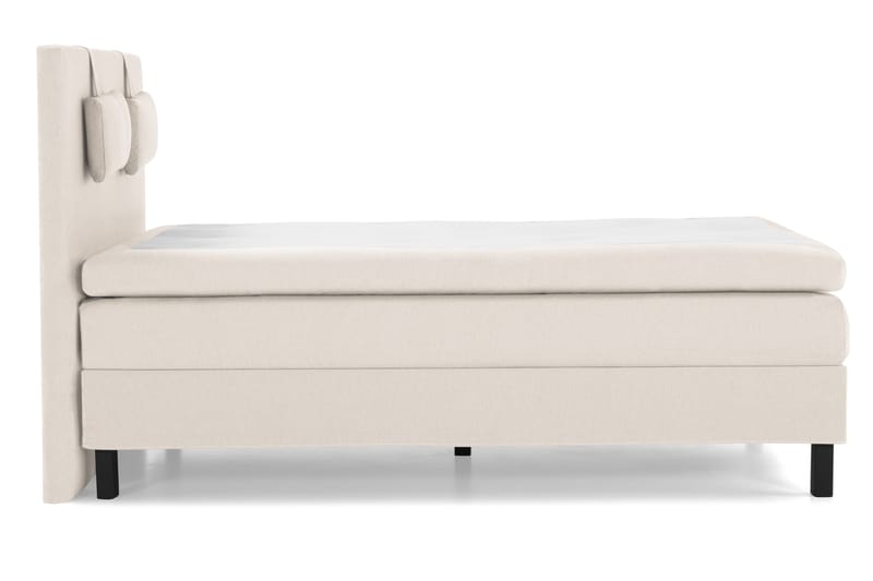 Lucky Komplett Sängpaket 140x200 Latex Slät Sänggavel - Nackkudde Liten Beige - Products - Möbler - Säng - Kontinentalsäng