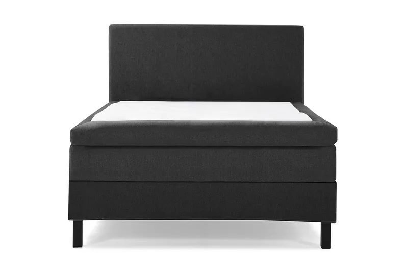 Lucky Komplett Sängpaket 140x200 Latex Slät Sänggavel - Svart/Grå - Products - Möbler - Säng - Kontinentalsäng