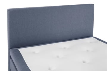 Lucky Komplett Sängpaket 140x200 Memory Slät Sänggavel - Mörkblå - Products - Möbler - Säng - Kontinentalsäng