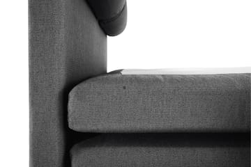 Lucky Komplett Sängpaket 140x200 Memory Slät Sänggavel  N - Nackkudde Stor Svart/Grå - Products - Möbler - Säng - Kontinentalsäng