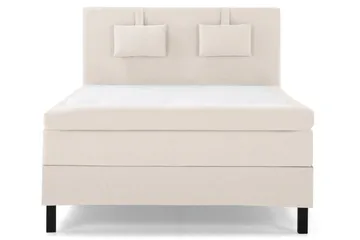 Lucky Komplett Sängpaket 140x200 Memory Slät Sänggavel - Nackkudde Liten Beige - Products - Möbler - Säng - Kontinentalsäng
