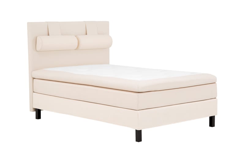 Lucky Komplett Sängpaket 140x200 Memory Slät Sänggavel - Nackkudde Stor Beige - Products - Möbler - Säng - Kontinentalsäng