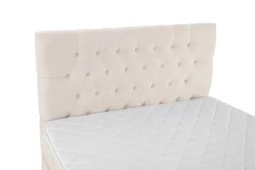 Lucky Komplett Sängpaket 140x200 Skum Diamant Sänggavel - Beige - Products - Möbler - Säng - Kontinentalsäng