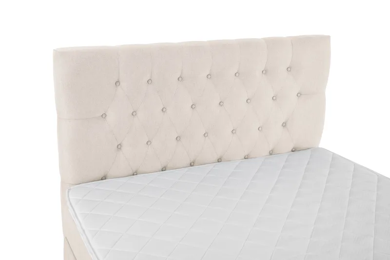 Lucky Komplett Sängpaket 140x200 Skum Diamant Sänggavel - Beige - Products - Möbler - Säng - Kontinentalsäng